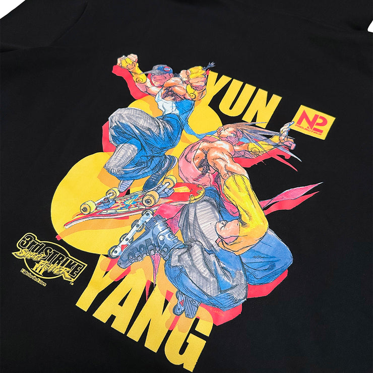 N2 x 3rd Strike - Yun and Yang Hoodie - Black