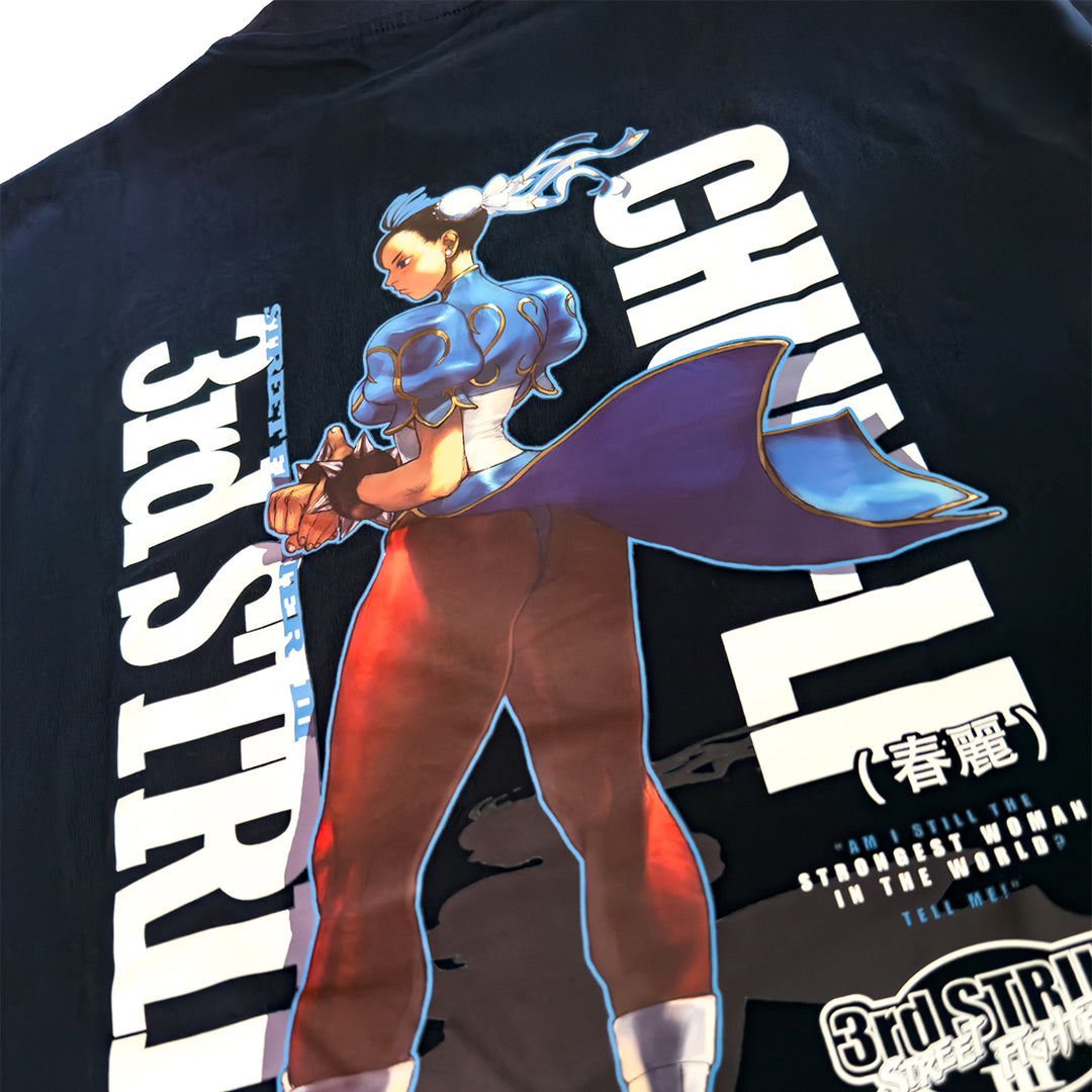 N2 x 3rd Strike - Chun-Li Tee - Navy – Project:N2 US Store